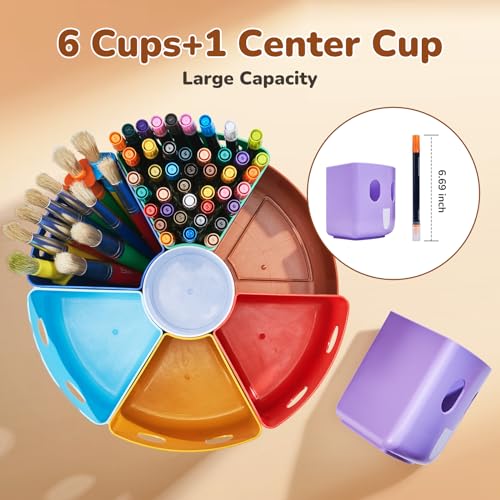 Rotating Art Supply Organizer, Lazy Susan Caddy, Large - view 6