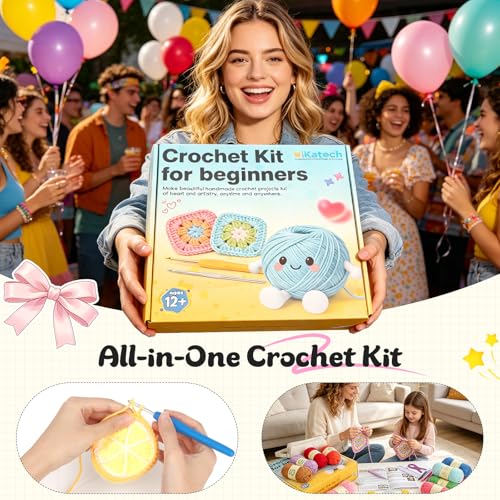 Crochet Kit for Beginners Adults Kids-Crochet Starter Kit-Ideal Gift - view 5