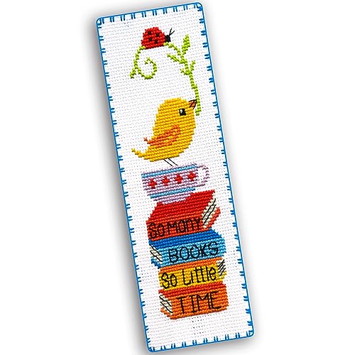 Book Lover Counted Cross Stitch Bookmark Kit, Reading Gift - view 4