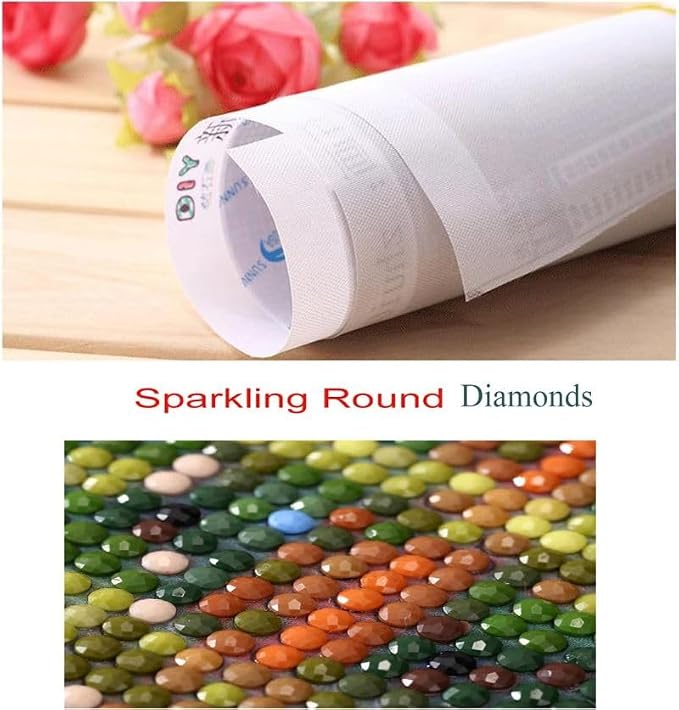 5D Diamond Painting Kits by Number for Adults Color Chihuahua Diamond Art Diamond Painting Full Round Drill Color Rhinestone Embroidery Craft Kits Art Work of Wall Decor Kits 30x40cm(w30) - view 3