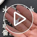 75 pcs Mixed Craft Supplies Christmas Tree Snowflakes Deer Bell Stocking Charms Pendants for Crafting Jewelry Findings Making Accessory For DIY Necklace Bracelet (M041) - view 7