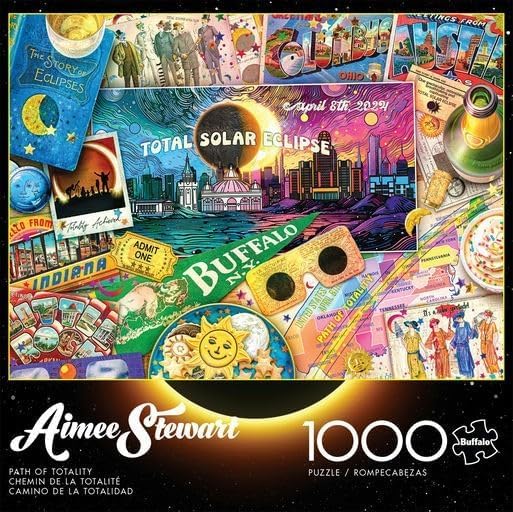 Aimee Stewart - Path of Totality - 1000 Piece Jigsaw Puzzle for Adults -Challenging Puzzle Perfect for Game Nights - Finished Size is 26.75 x 19.75 - view 2