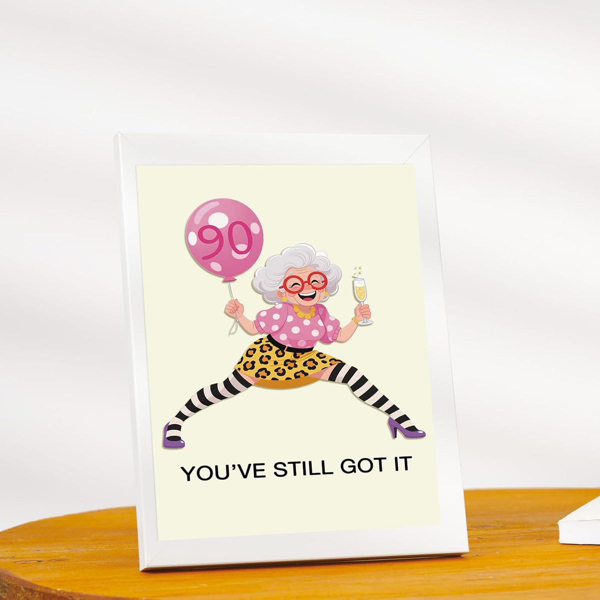 Happy 90th Birthday Card Gifts Decoration for Women Her Grandma | 90 Year Old Birthday Card for Mom Wife Friend，Heartfelt Inside Message,Idea for 90 Bday Party Decoration and Celebration - view 5