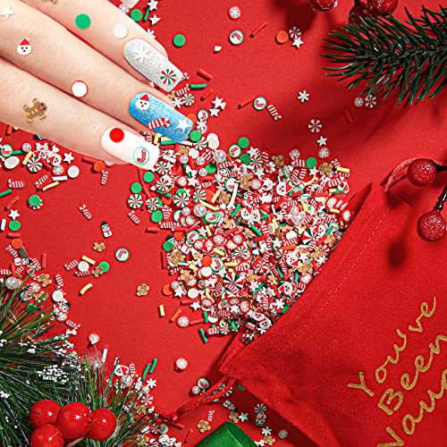250g Christmas Fake Sprinkles, Polymer Clay Sprinkles, Santa Claus - view 5