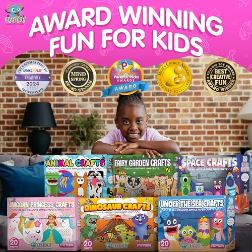 20 Award-Winning Princess & Unicorn Crafts for Kids Ages 3-10 Years, All-Inclusive Toddler Arts and Craft Kits for Kids, Fun Toddler Craft Box for Girls in Preschool - view 6