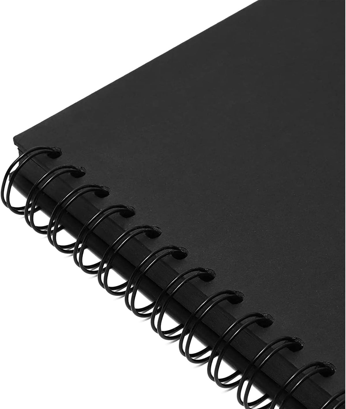 Spiral-Bound Scrapbook Album - Silk Ribbon Cover for Wedding Scrapbook - Durable Hardcover Black Paper Photo Albums - Complete Scrapbooking Supplies Kit, 80 Pages - 12.25 x 12.25 in, Black - view 6
