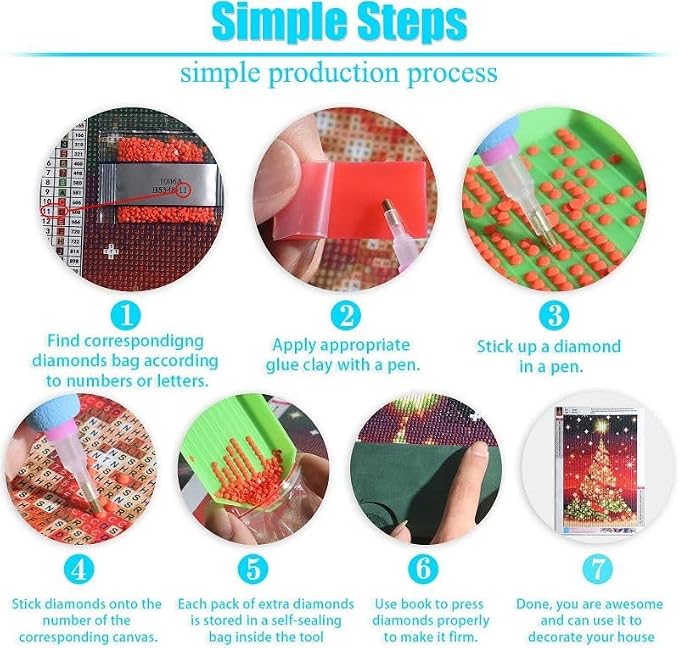 5D Diamond Painting Kits by Number for Adults Color Chihuahua Diamond Art Diamond Painting Full Round Drill Color Rhinestone Embroidery Craft Kits Art Work of Wall Decor Kits 30x40cm(w30) - view 2