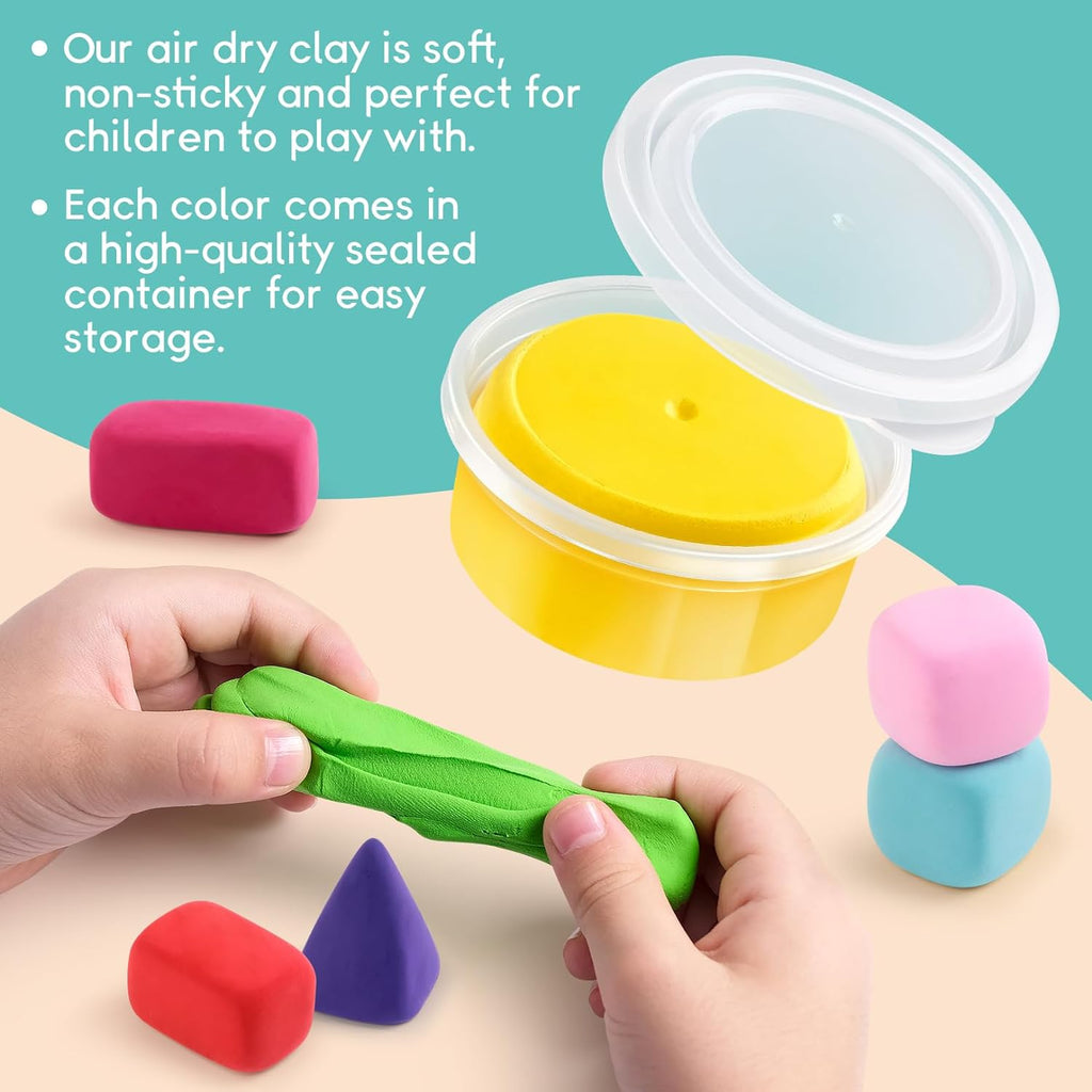 Clay Keychain Craft Kit for Kids, Make 8+ Keychains | Includes everything kids need to make clay Keychains, from clay to tools and guide - view 6