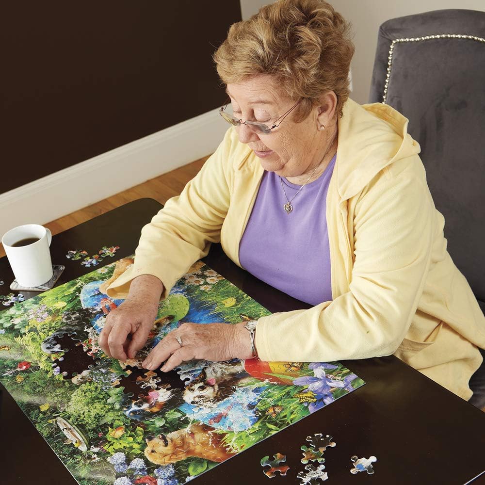 1000 Piece Jigsaw Puzzle State Landmarks Collage, Vermont | Large Pieces, Gift for Adults and Family, 24"x30" in - view 4