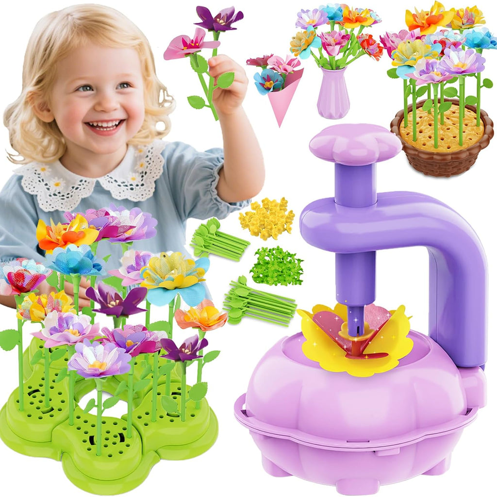 Girls Toys - Flower Bouquet Craft Kits, DIY Arts and Crafts Supplies | Flowers Making Toys for Kids, Birthday Gifts for 6 7 8 9 10 11 12 Year Old Boys & Girl