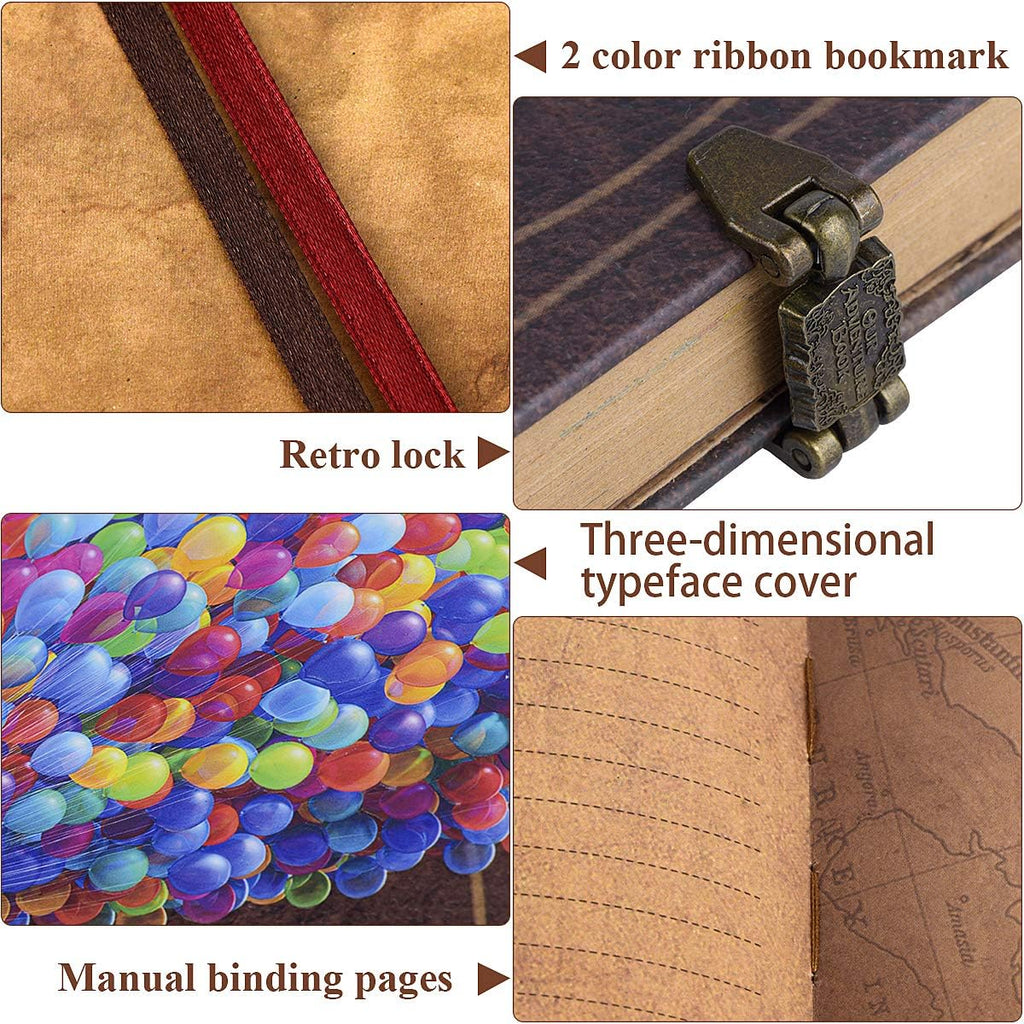 Our Adventure Book Scrapbook Photo Album Travel Journal Book,Retro Style Embossed Cover,Photo Book Kit,Memory Book,Travel Diary - view 2