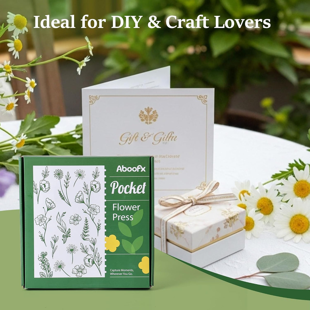 Mini Flower Press Kit 2.5x4 Inch, Pocket Pressed for Small Flowers | for beginners travel outdoor, presses plant leaves herbs micro flowers, classroom arts craft lovers - view 5