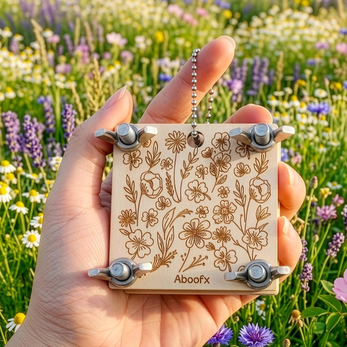 Mini Flower Press Kit 2.5x4 Inch, Pocket Pressed for Small Flowers | for beginners travel outdoor, presses plant leaves herbs micro flowers, classroom arts craft lovers - view 8