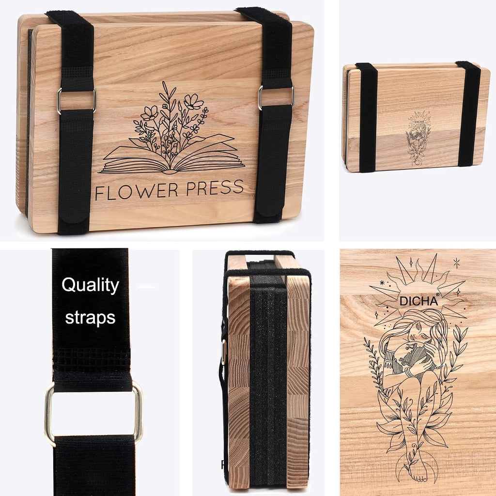 Microwave Flower Press Book- Plant and Leaf Press-Beginners Flower Press Kit Professional -6"X9" Flower Pressing Kit for Adults - Efficient,Simple Outdoor Activity Arts & Crafts - view 3