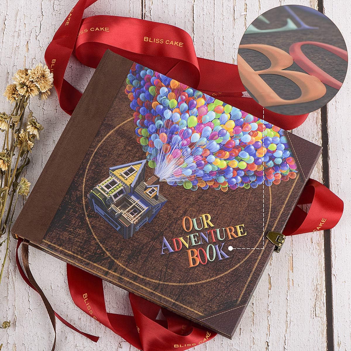 Our Adventure Book Scrapbook Photo Album Travel Journal Book,Retro Style Embossed Cover,Photo Book Kit,Memory Book,Travel Diary - view 3