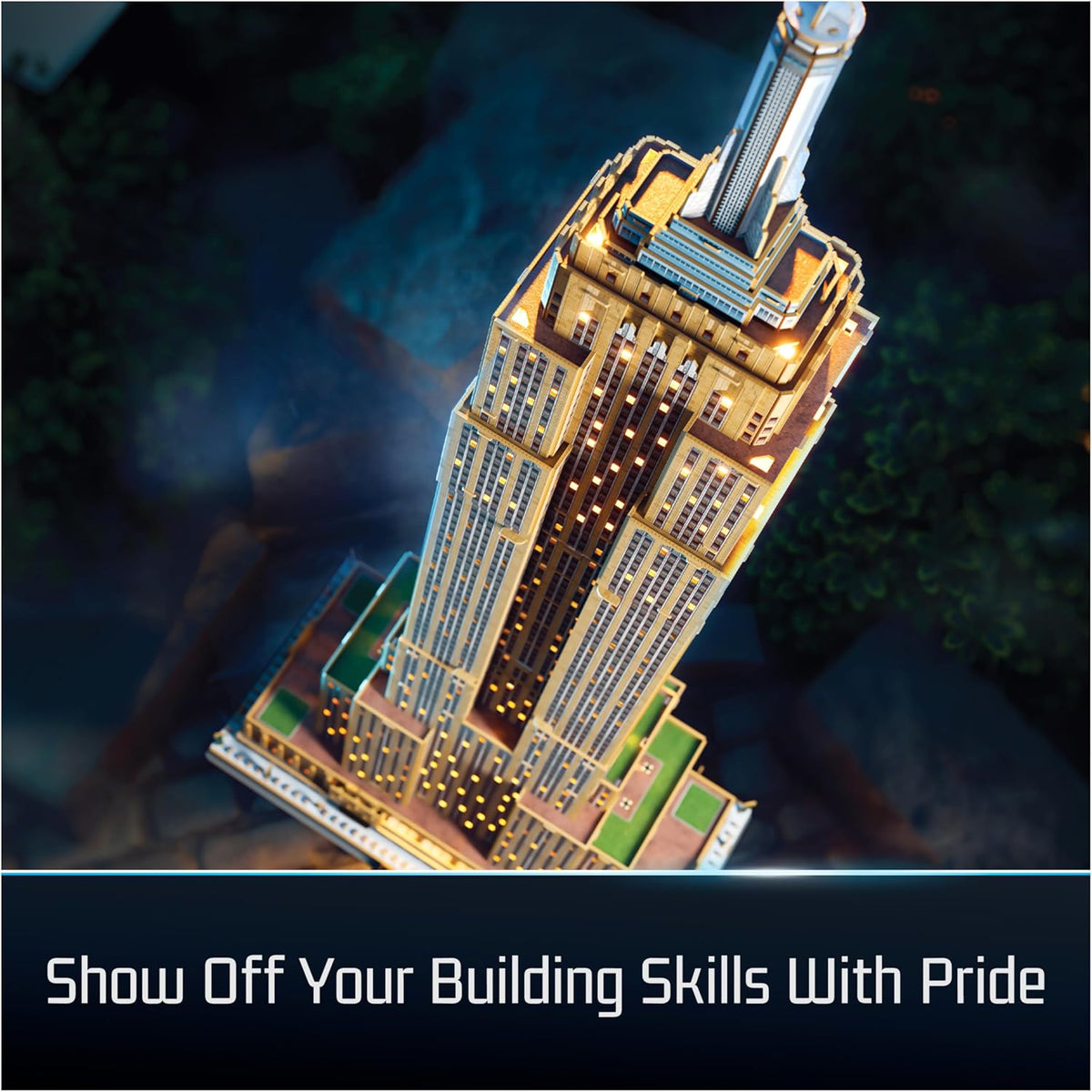 Empire State Building Replica 3D Puzzle Model Kit for Adults | 479 Premium EPS Foam Pieces, No Glue or Tools Required, Home Decor Collectible Figure for Display, Screen-Free Hobby Ages 12+ - view 7