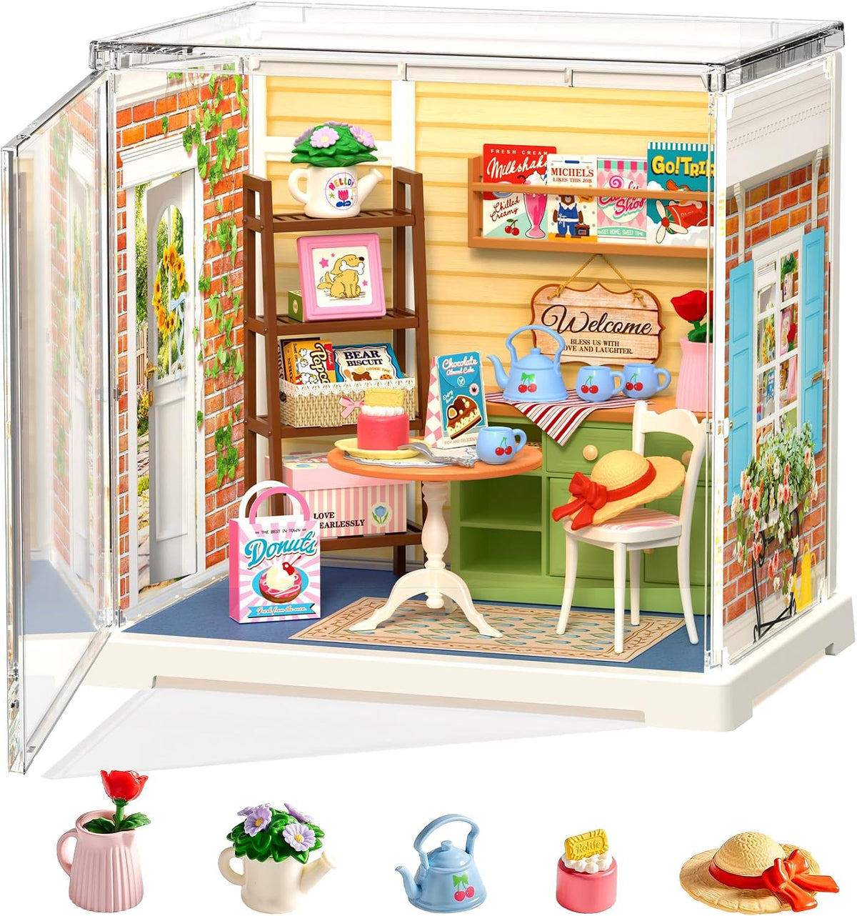 Super Creator Mini Series, DIY Plastic Miniature Kits Retail Store Series, Mini Model House Building Set for Teens Aged 14+, DIY Crafts/Hobbies for Adults (Homely Baking Kitchen) - view 7
