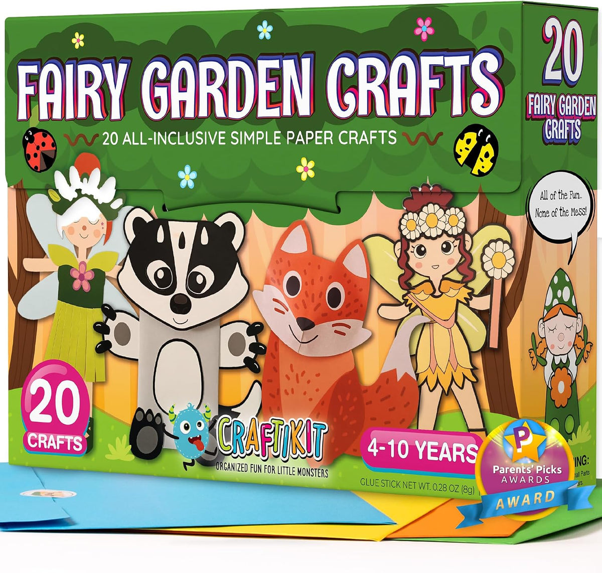 20 Award-Winning Princess & Unicorn Crafts for Kids Ages 3-10 Years, All-Inclusive Toddler Arts and Craft Kits for Kids, Fun Toddler Craft Box for Girls in Preschool - view 8
