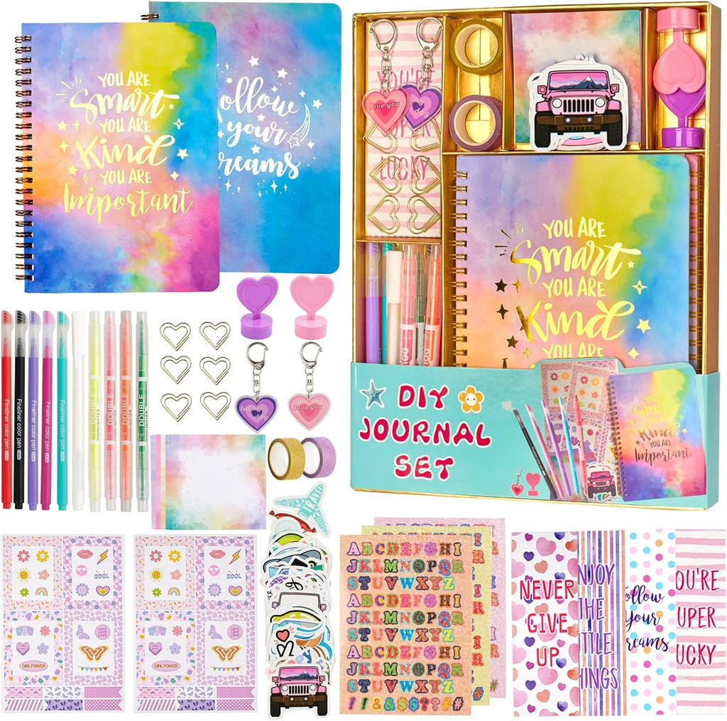 200+ PCS DIY Journal Kit for Teen Girls, Gifts for 6-14 Year Old Girl | DIY Memories of Happy Meaningful Day | Birthday Gifts Idea | Loved by 6-12 Year Old Girls | More Fun Included Items - view 8